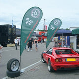 Forecourt Teardrop Flags - Includes drive on base Flags - United Flags And Flagstaffs