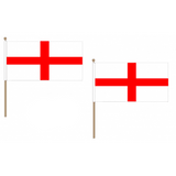 St George Fabric National Hand Waving Flag Flags - United Flags And Flagstaffs