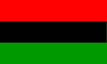 Afro-America National Flag Sewn Flags - United Flags And Flagstaffs