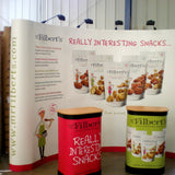 Pop Up Exhibition Displays - Curved Banners - United Flags And Flagstaffs