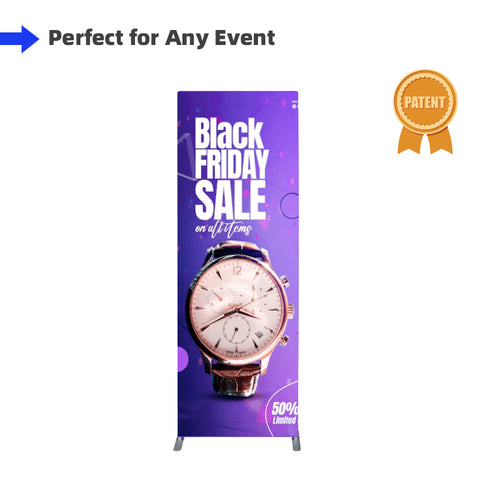 Free Standing Fabric Banner - Square Edges