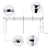 LED Iluminated Gazebo 3x6m (10ftx20ft)