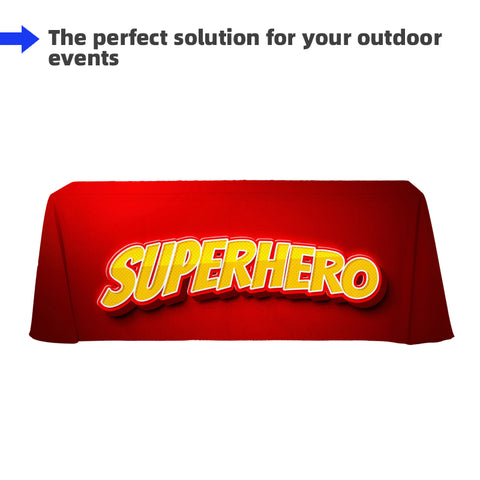 Table Cover - Standard With Two Splits Back