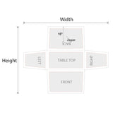 Table Cover - Stretch Fitted Zip Back