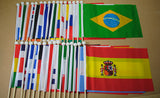 Uganda Fabric National Hand Waving Flag Flags - United Flags And Flagstaffs