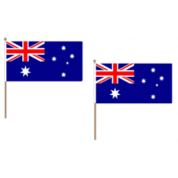 Australia Fabric National Hand Waving Flag  - United Flags And Flagstaffs
