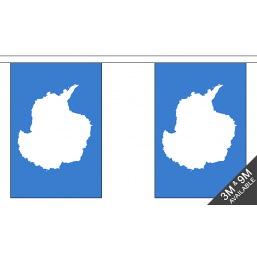 Antarctica Flag  - Fabric Bunting Flags - United Flags And Flagstaffs