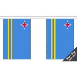 Aruba Flag  - Fabric Bunting Flags - United Flags And Flagstaffs