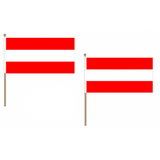 Austria Fabric National Hand Waving Flag  - United Flags And Flagstaffs