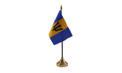 Barbados Table Flag Flags - United Flags And Flagstaffs