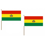 Bolivia Fabric National Hand Waving Flag  - United Flags And Flagstaffs
