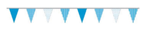 Economy Fabric Bunting - Baby Blue Party  - United Flags And Flagstaffs