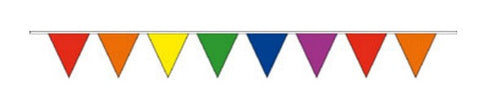 Economy Fabric Bunting - Rainbow Flags - United Flags And Flagstaffs