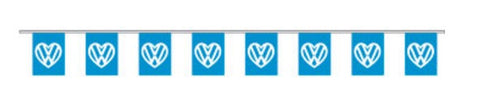 Economy Fabric Bunting - I Love VW Flags - United Flags And Flagstaffs