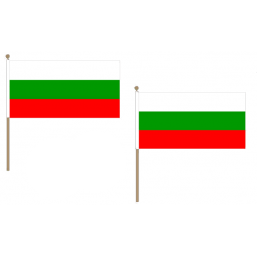 Bulgaria Fabric National Hand Waving Flag  - United Flags And Flagstaffs