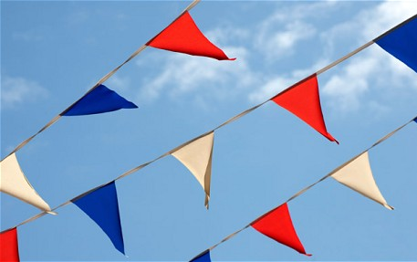 Coronation Bunting - RED/WHITE/BLUE