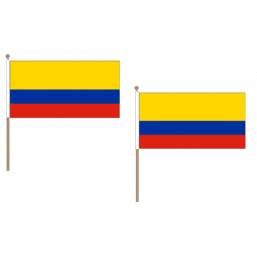 Colombia Fabric National Hand Waving Flag  - United Flags And Flagstaffs