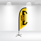 Custom Shape Feather Flags  - United Flags And Flagstaffs