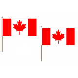Canada Fabric National Hand Waving Flag  - United Flags And Flagstaffs
