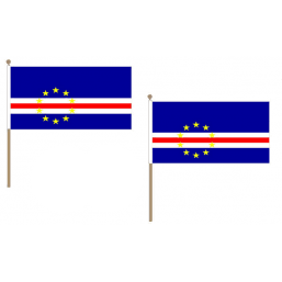 Cape Verde Fabric National Hand Waving Flag  - United Flags And Flagstaffs