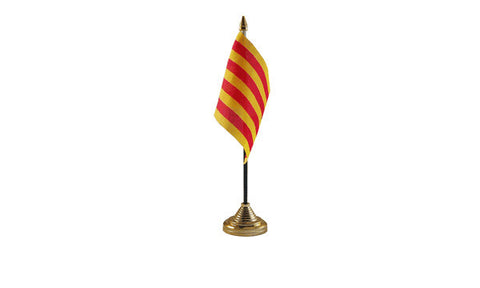 Catalonia Table Flag Flags - United Flags And Flagstaffs