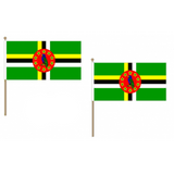 Dominica Fabric National Hand Waving Flag  - United Flags And Flagstaffs