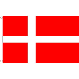 Denmark National Flag - Budget 5 x 3 feet Flags - United Flags And Flagstaffs
