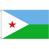 Djibouti National Flag - Budget 5 x 3 feet Flags - United Flags And Flagstaffs