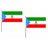 Equatorial Guinea Fabric National Hand Waving Flag  - United Flags And Flagstaffs