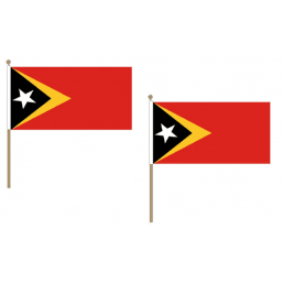 East Timor Fabric National Hand Waving Flag  - United Flags And Flagstaffs