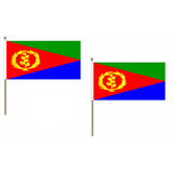 Eritrea Fabric National Hand Waving Flag Flags - United Flags And Flagstaffs