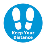COVID SECURE - FLOOR GRAPHICS - KEEP YOUR DISTANCE (10 Pack)