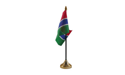 Gambia Table Flag Flags - United Flags And Flagstaffs