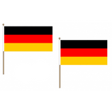 Germany Fabric National Hand Waving Flag Flags - United Flags And Flagstaffs