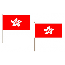 Hong Kong Fabric National Hand Waving Flag Flags - United Flags And Flagstaffs