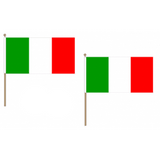 Italy Fabric National Hand Waving Flag Flags - United Flags And Flagstaffs