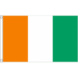 Ivory Coast National Flag - Budget 5 x 3 feet Flags - United Flags And Flagstaffs