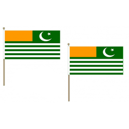 Kashmir Fabric National Hand Waving Flag Flags - United Flags And Flagstaffs