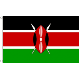 Kenya National Flag - Budget 5 x 3 feet Flags - United Flags And Flagstaffs