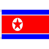 Korea (North) (Peoples Democratic Republic of) National Flag - Budget 5 x 3 feet Flags - United Flags And Flagstaffs