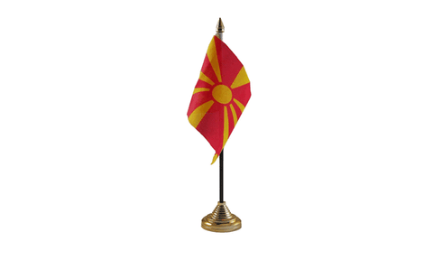 Macedonia Table Flag Flags - United Flags And Flagstaffs