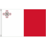 Malta National Flag - Budget 5 x 3 feet Flags - United Flags And Flagstaffs