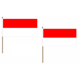 Monaco Fabric National Hand Waving Flag Flags - United Flags And Flagstaffs