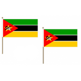 Mozambique Fabric National Hand Waving Flag Flags - United Flags And Flagstaffs