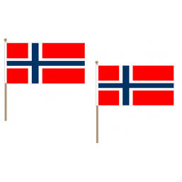 Norway Fabric National Hand Waving Flag Flags - United Flags And Flagstaffs