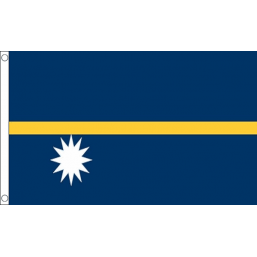 Nauru National Flag - Budget 5 x 3 feet Flags - United Flags And Flagstaffs