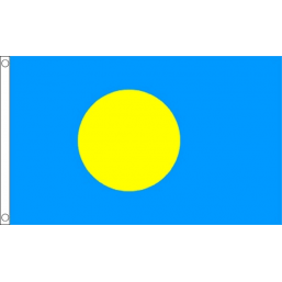 Palau National Flag - Budget 5 x 3 feet Flags - United Flags And Flagstaffs