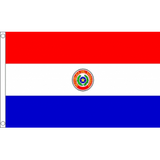 Paraguay National Flag - Budget 5 x 3 feet Flags - United Flags And Flagstaffs