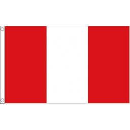 Peru (Civil) National Flag - Budget 5 x 3 feet Flags - United Flags And Flagstaffs