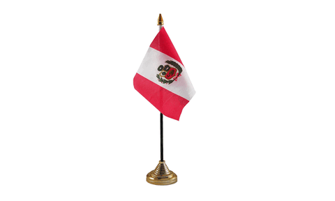 Peru Table Flag Flags - United Flags And Flagstaffs